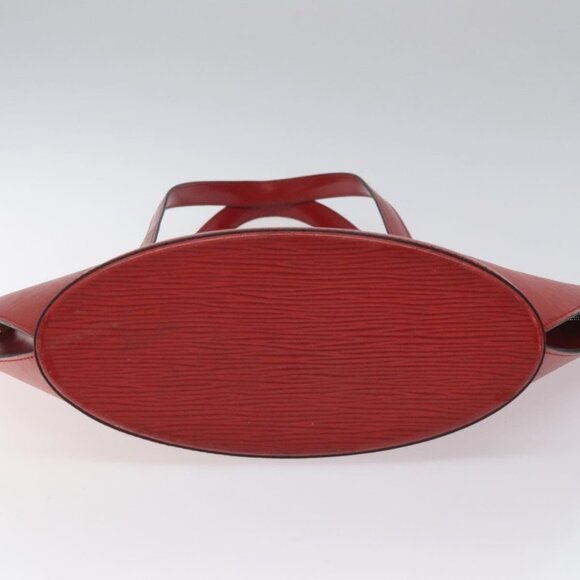 LOUIS VUITTON Epi Saint Jacques Poignees Long Hand Bag Red Auth - Picture 6 of 16